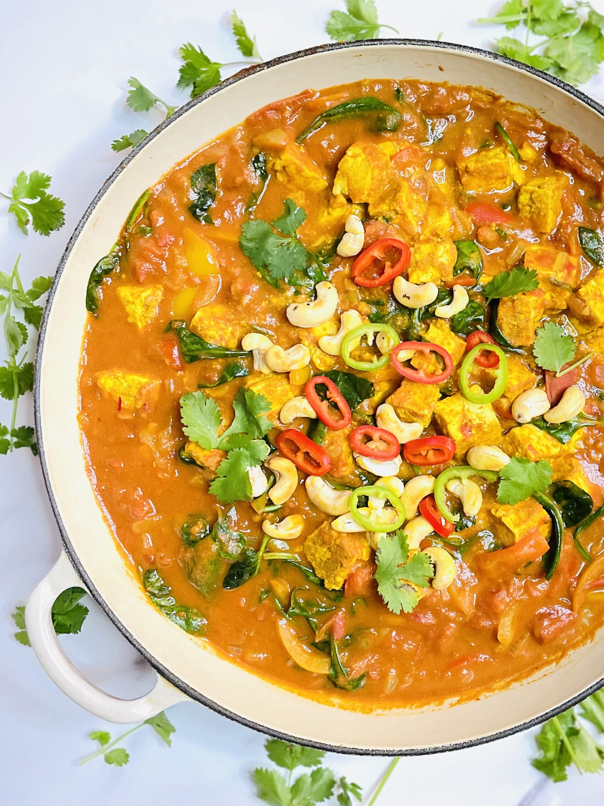 Vegan Tofu Tikka Massala Curry