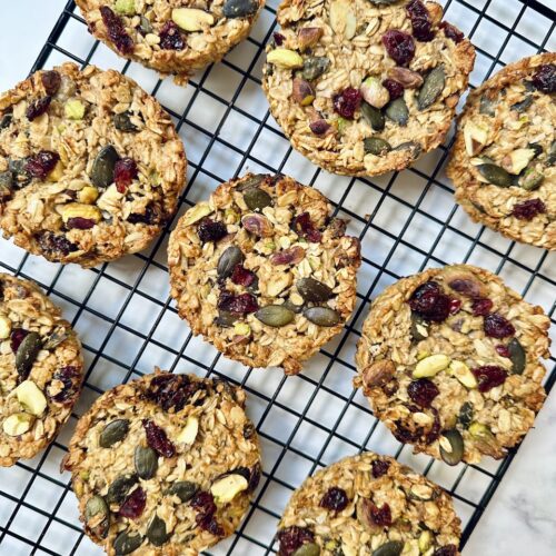 Oat breakfast cookies bars