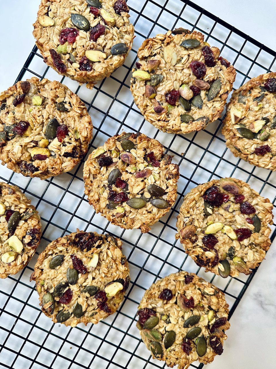 Oat breakfast cookies bars