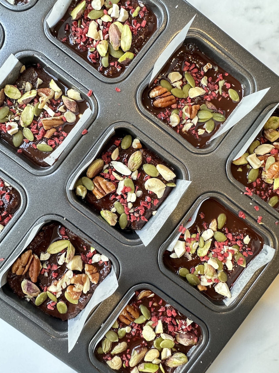 No Bake Raw Brownie