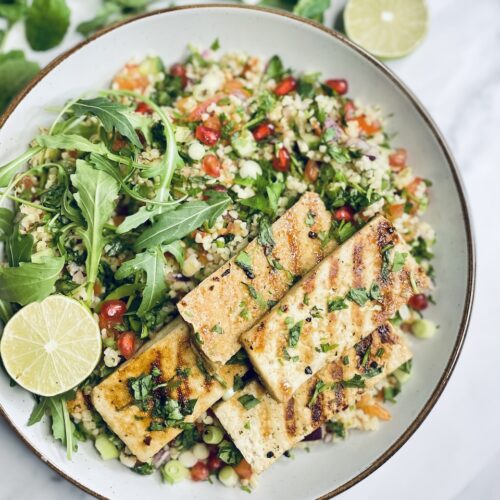 Tabbouleh with tofu salad