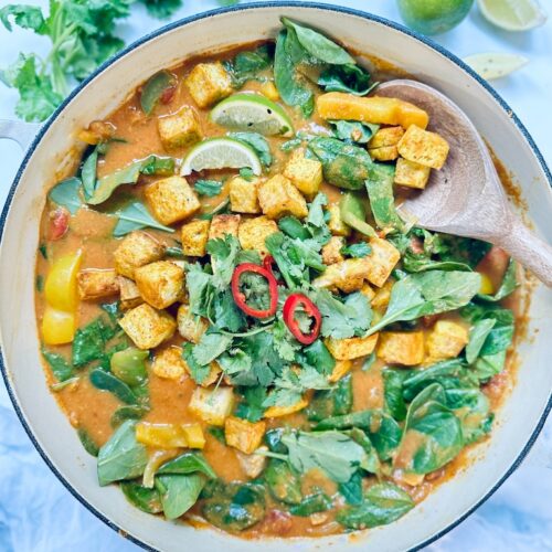 almond butter tofu curry