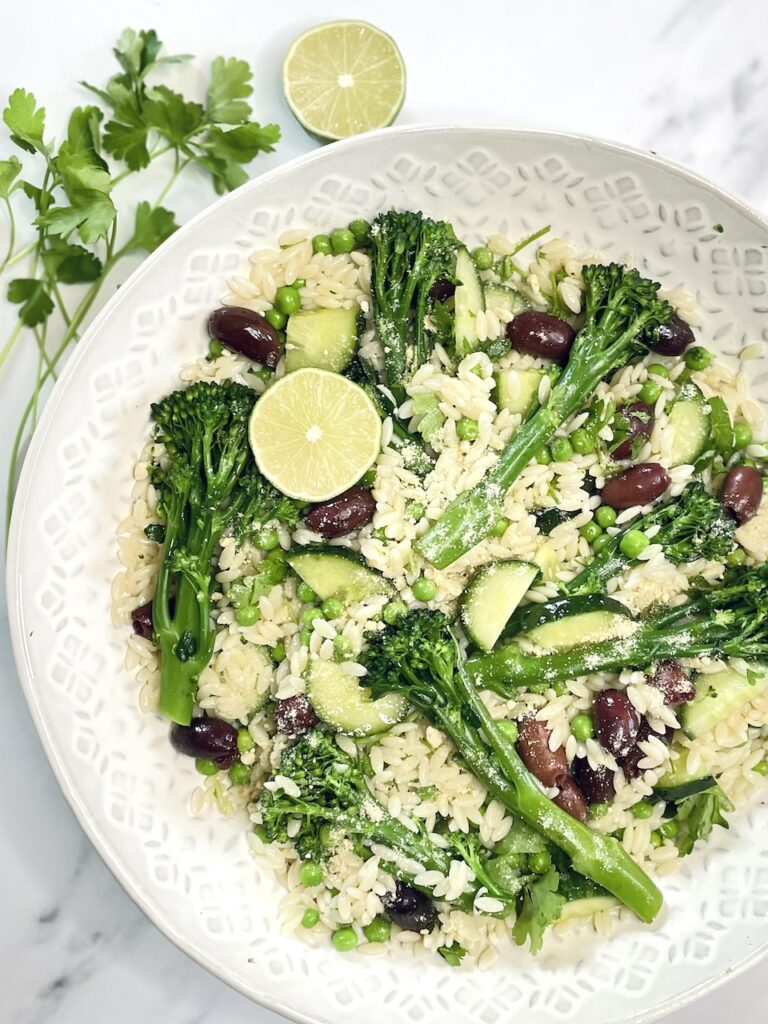 Pea Broccoli Orzo Salad