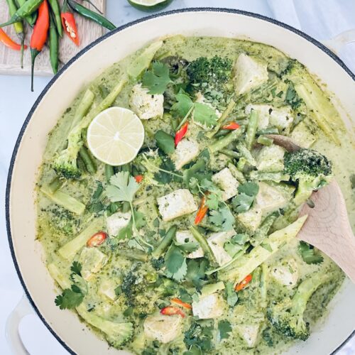 Tofu Thai green curry