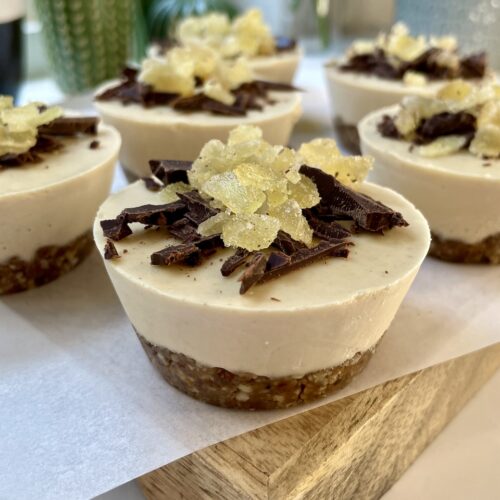 Ginger cheesecakes