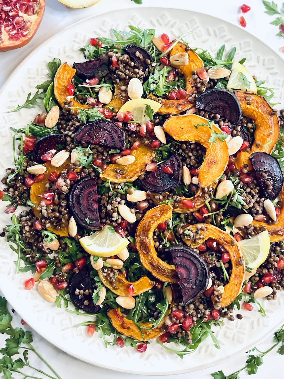 Roasted Squash & Beetroot Salad 