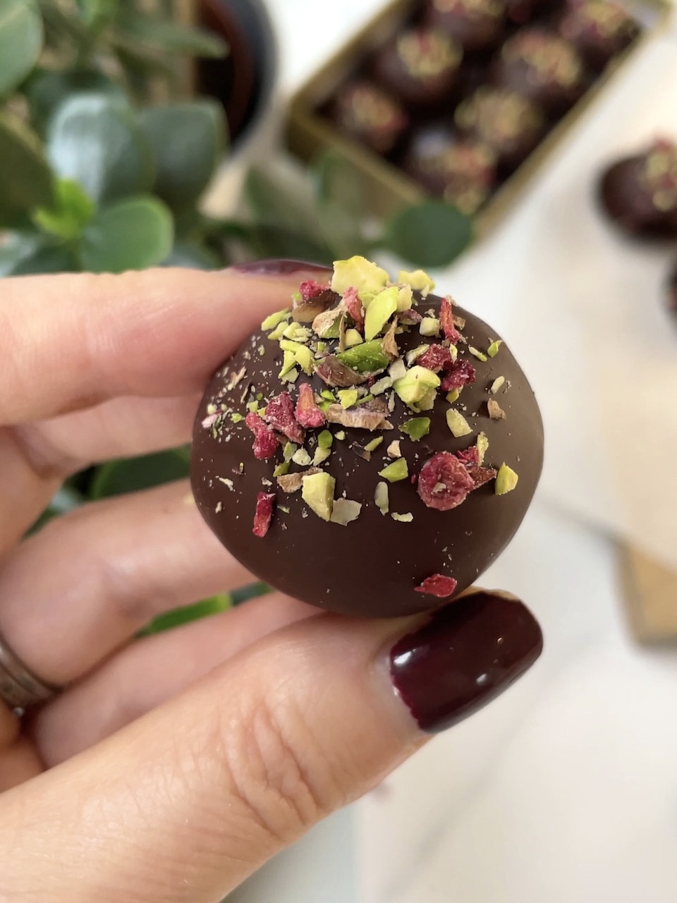 date caramel truffle energy ball