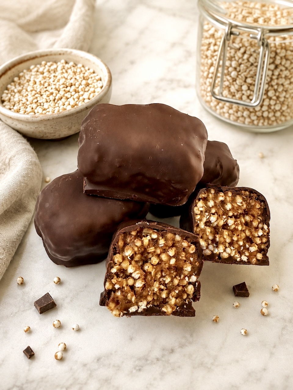 Toffee Crisp with quinoa toffee crisp bars with puffed quinoa