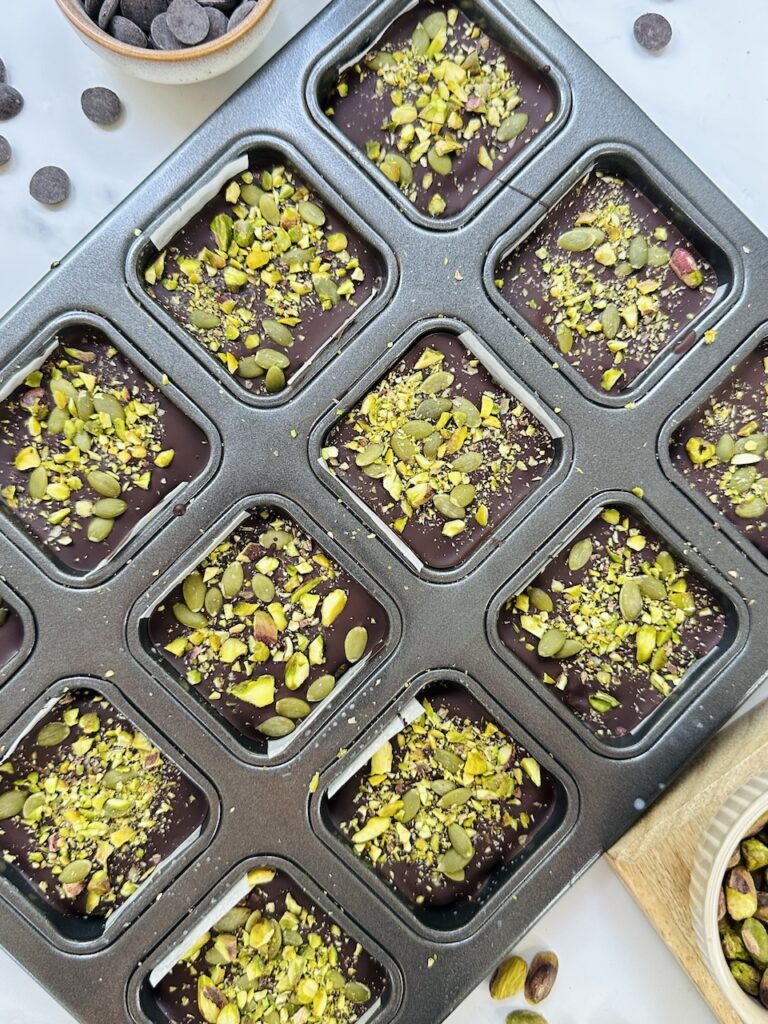 Pistachio & pumpkin seed bars