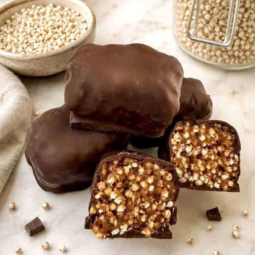 toffee crisp bars with puffed quinoa