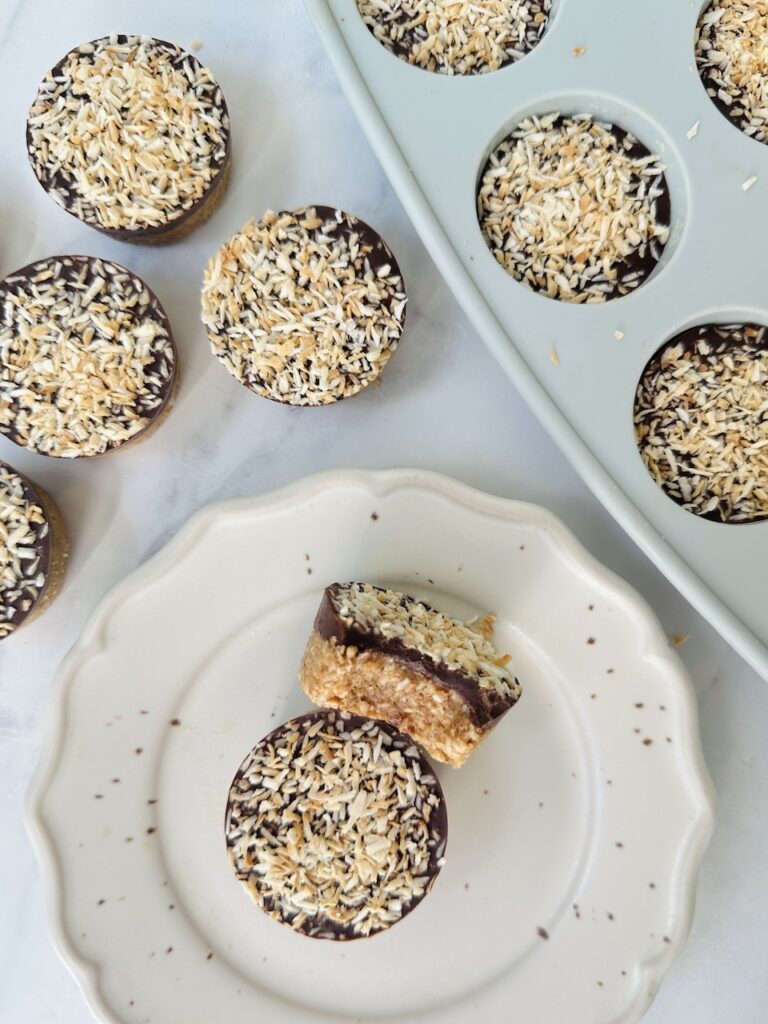 mini toasted coconut bites