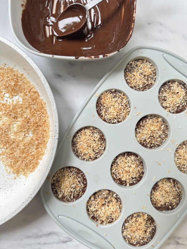 mini toasted coconut bites