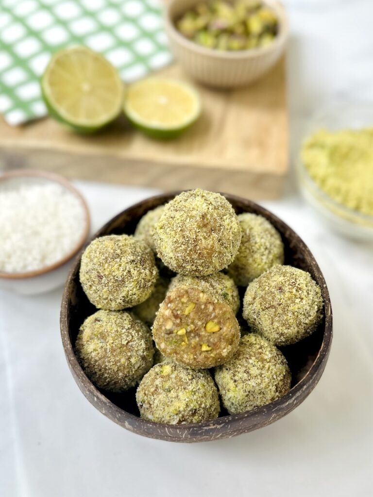 Lime & Pistachio Energy Balls