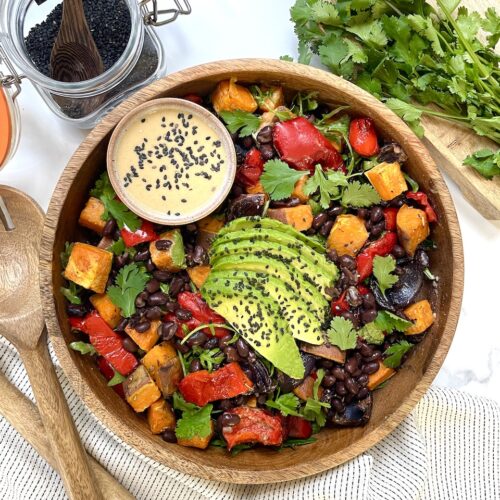 Sweet potato black bean salad