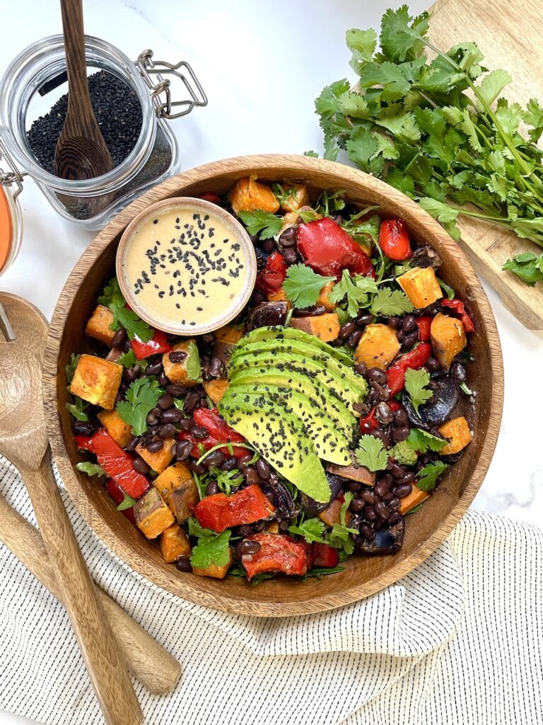 Sweet potato black bean salad