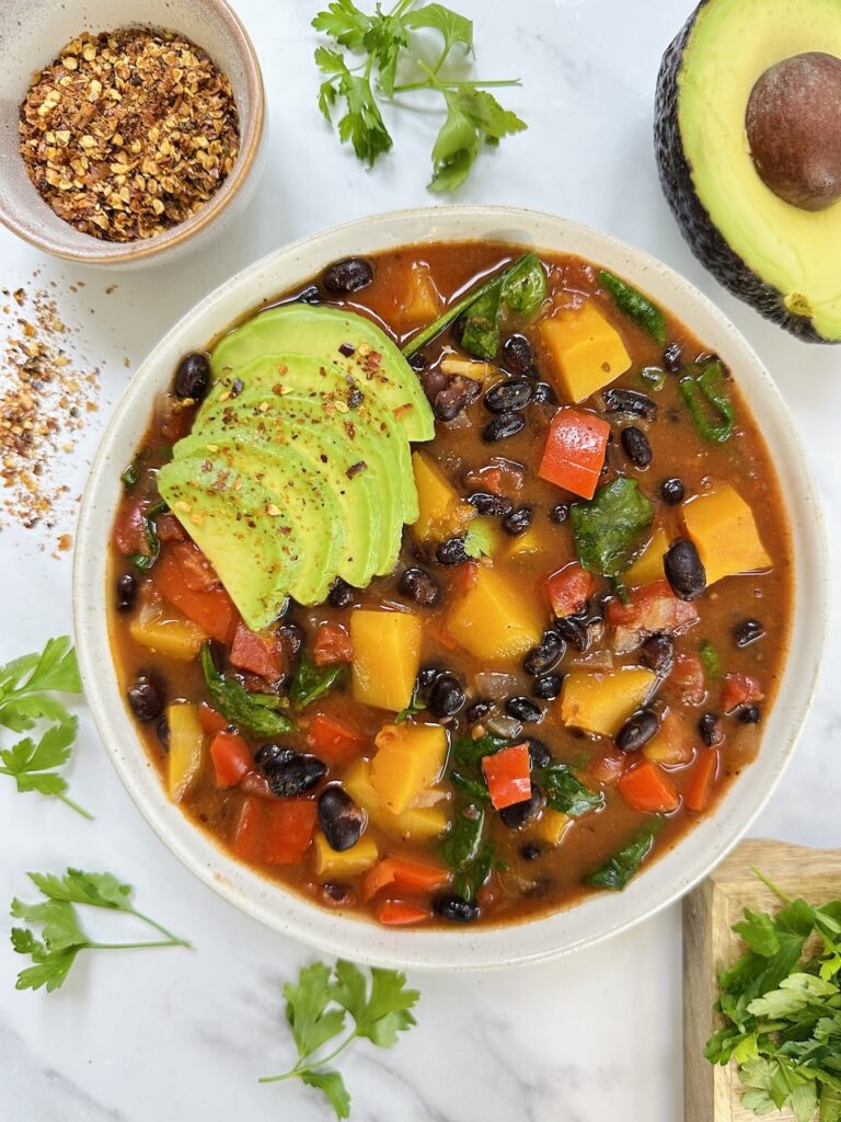 Butternut Squash & Black Bean Soup