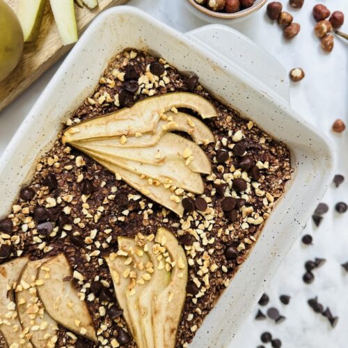 chocolate baked oats