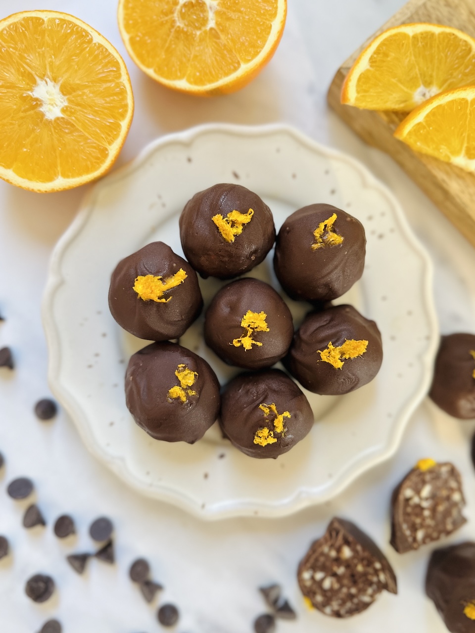 chocolate orange energy balls
