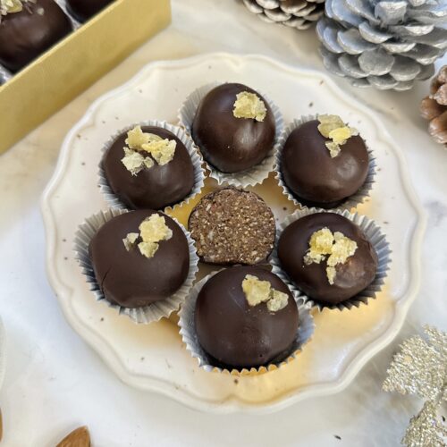 easy gingerbread truffles