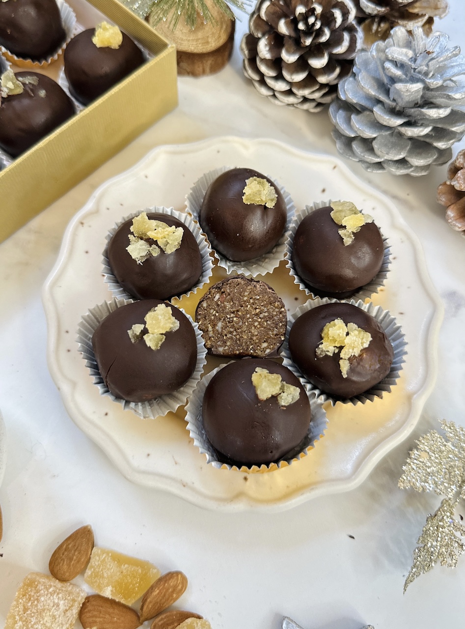 easy gingerbread truffles