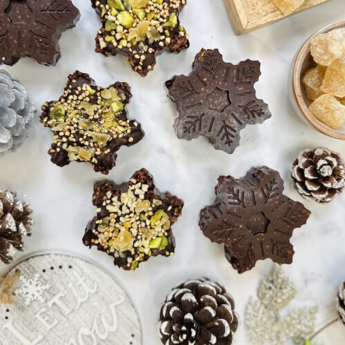 festive puffed quinoa bars