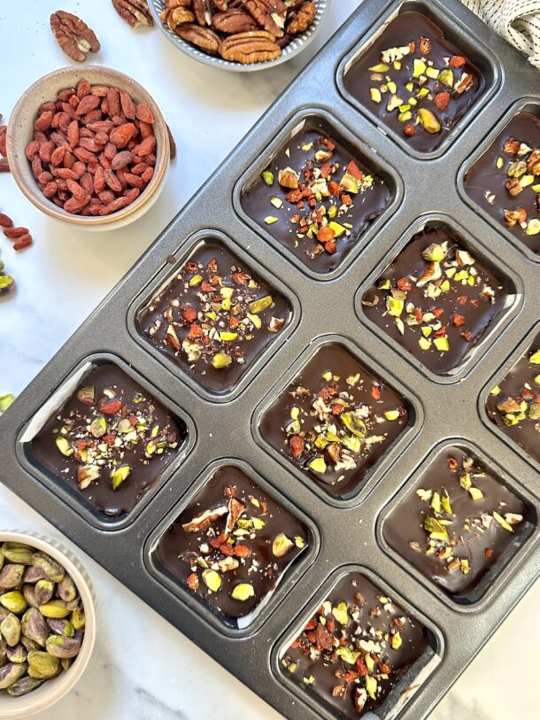 No Bake Tahini Brownies