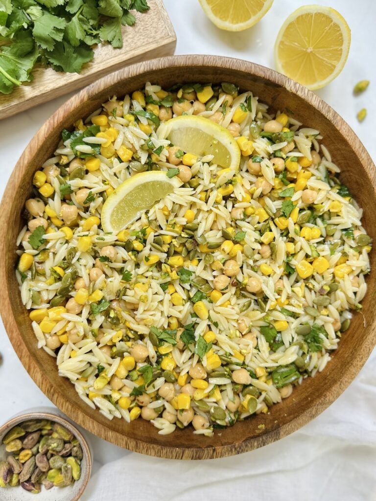 lemon orzo salad