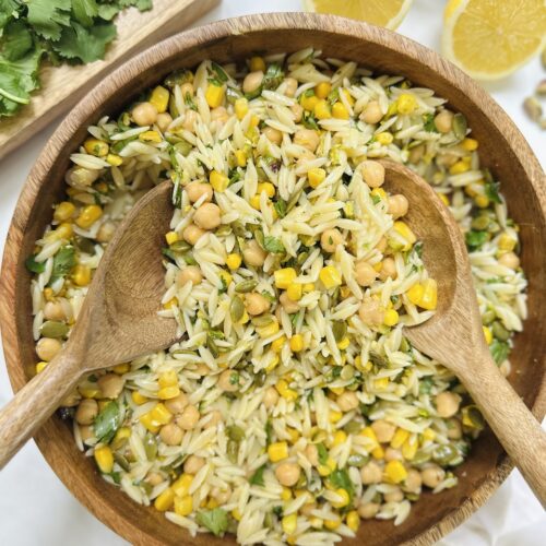Lemon Pistachio Orzo Salad