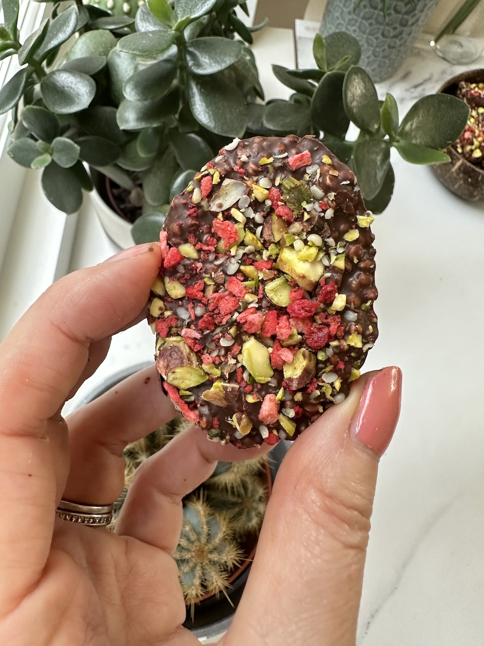 Puffed Quinoa Easter Eggs