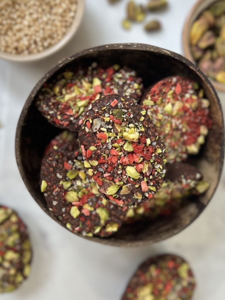 puffed quinoa easter eggs
