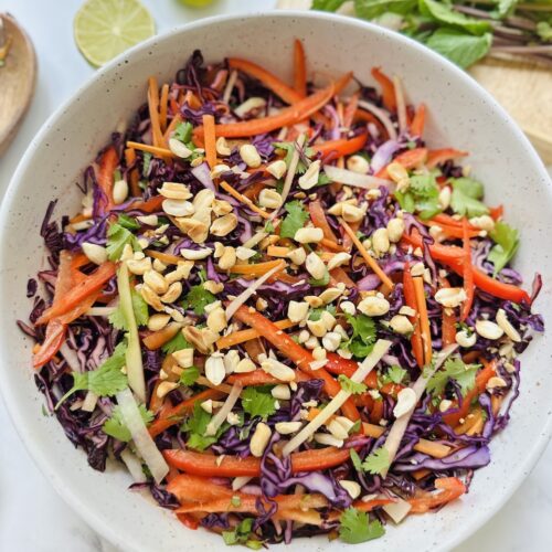 asian slaw with nuts