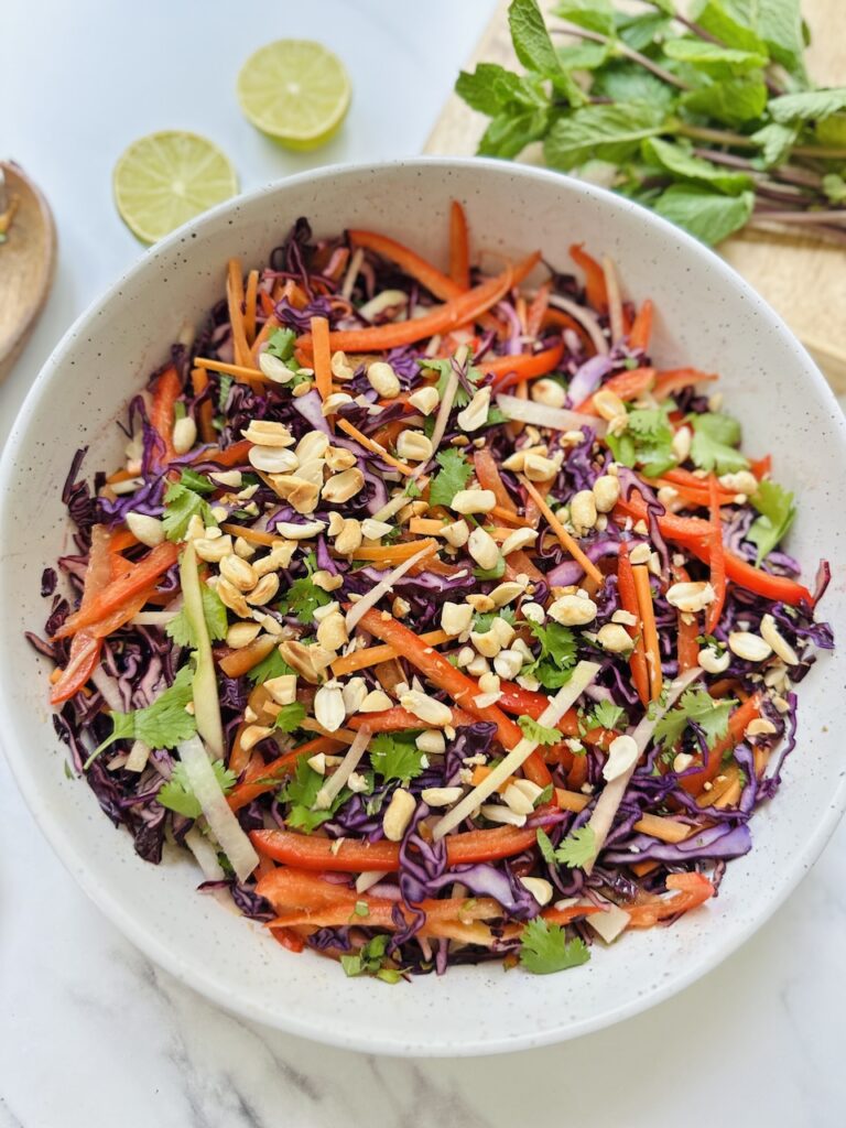 asian slaw with nuts