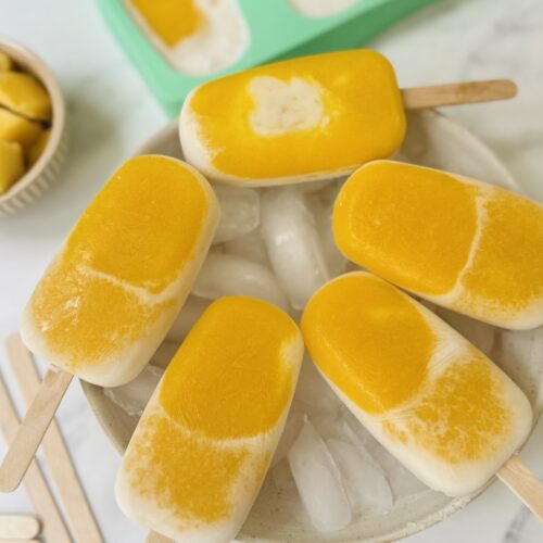 mango ice pop lolly