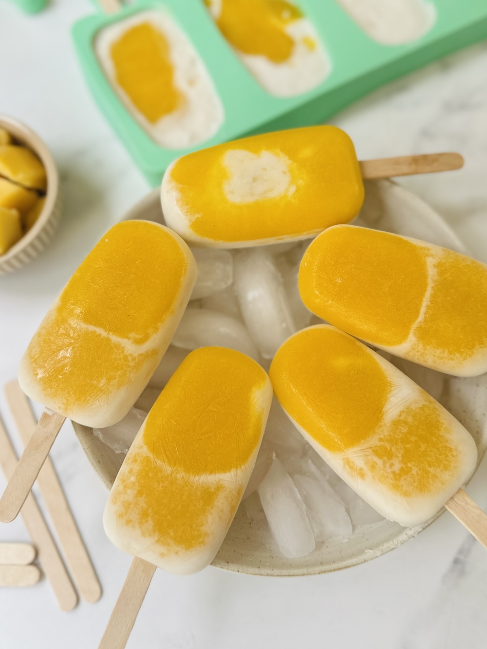 Mango Ice Pops