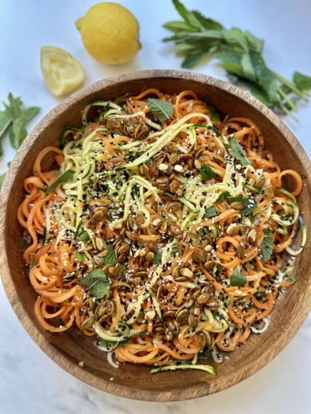 Spiralized Vegetable Salad
