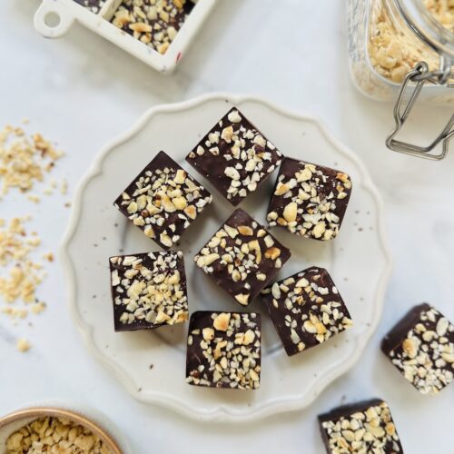 mini chocolate hazelnut bites