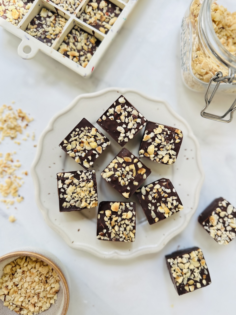 Mini Chocolate Hazelnut Bars