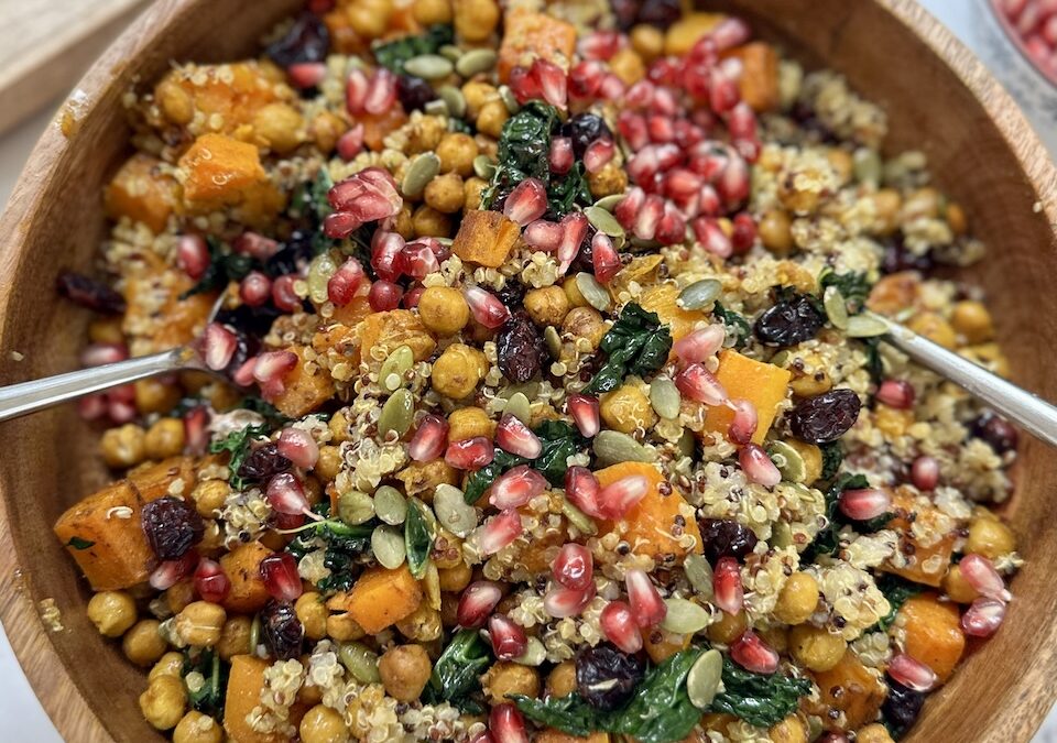 Squash, Kale & Quinoa Salad