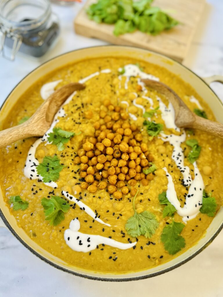 coconut chickpea dahl