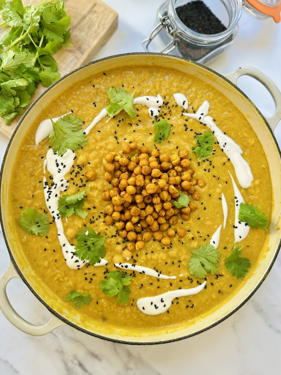 coconut chickpea dahl