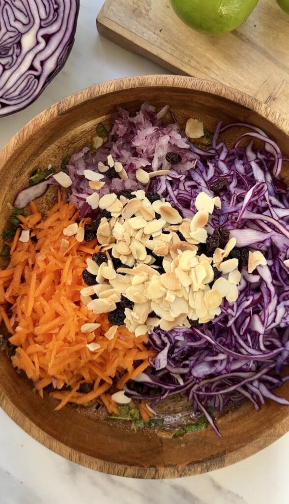 red cabbage salad ingredients