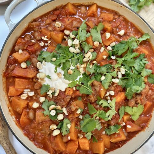 sweet potato stew with pinto beans