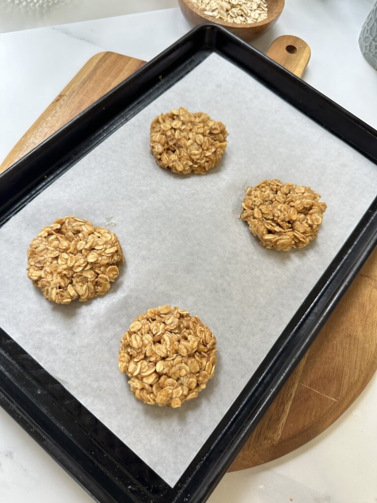 4 ingredient peanut butter cookie unbaked