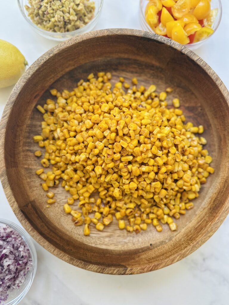 charred sweetcorn for a salad